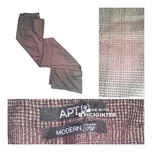 Apt 9 brown tweed pants slacks